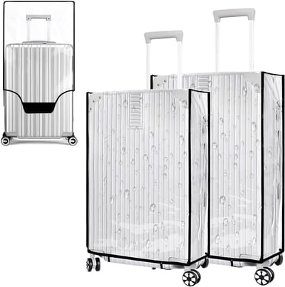 Waterdichte Transparante Kofferhoezen Set voor 20, 24 en 28 Inch Koffers - Bescherming, PVC, Set van 3