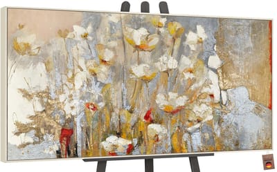 Canvas schilderij groot handgeschilderd lentegeur lente natuur – YS-Art Gallery – Frisse wanddecoratie voor woonkamer – Modern schilderij voor slaapkamer en hal
