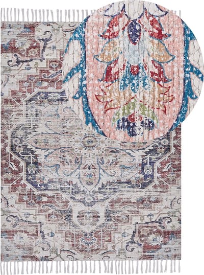 KELKIT - Laagpolig vloerkleed - Multicolor - 140 x 200 cm - Polyester