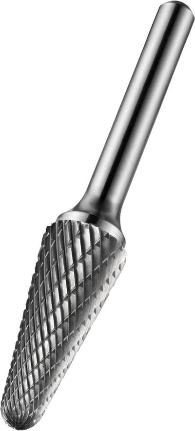 Ball Nosed Cone Rotary Burr voor het bewerken van metaal - 1 stuk