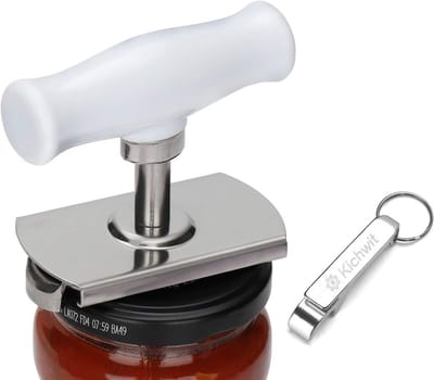 Potopener & Flesopener voor Moeilijke Deksel – Sterke Grip met Ratelmechanisme