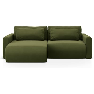 Hoekslaapbank met opbergvak Belfast links/rechts velvet | Cosmopolitan Design