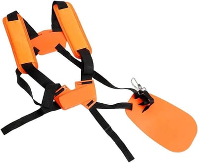 Schouderriem Grastrimmer - Tuinriem Draagband - Comfortabel Werken - Verdeelt Gewicht - 28 x 17 cm - Oranje Zwart