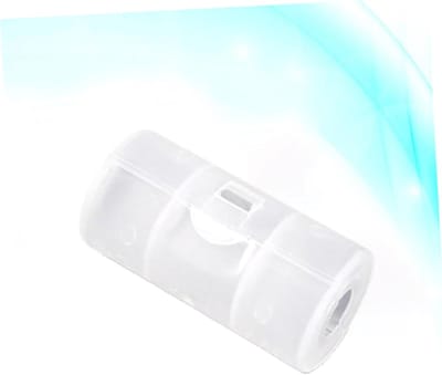 Batterijadapter - Omvormer C-batterij - Apparaten Voeden - Milieuvriendelijk PP Materiaal - 5 x 2.5 x 2.5 cm - Wit