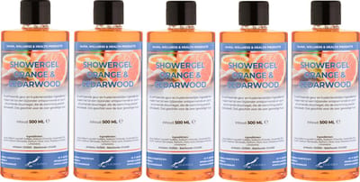 Douchegel Sweet Orange & Cedarwood 500 ml - set van 5 stuks - Showergel
