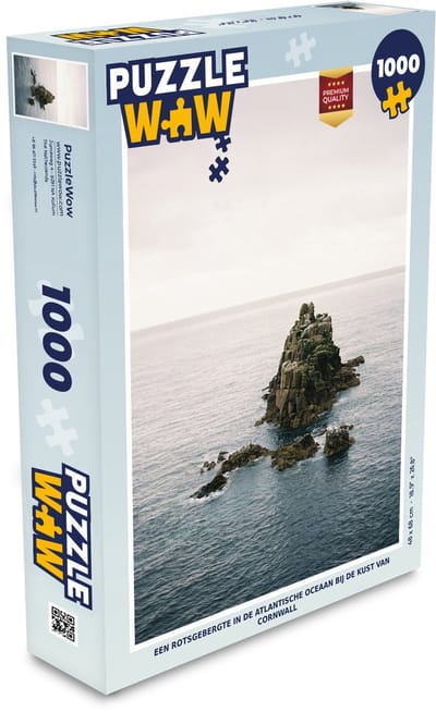 Puzzel Een rotsgebergte in de Atlantische Oceaan bij de kust van Cornwall - Legpuzzel - Puzzel 1000 stukjes volwassenen