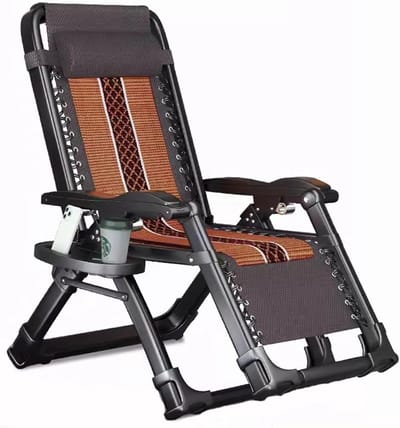 Campingbedje met kussen - Opklapbed reizen - Buiten ontspannen - Lichtgewicht en sterk - 93x67x15cm - C