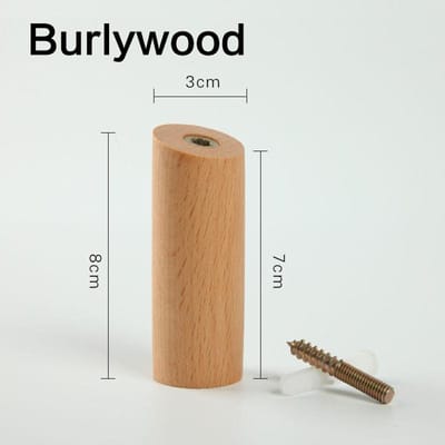 Cintre mural en bois naturel pour vêtements, porte-manteau décoratif, porte-clés, chapeau, écharpe, sac à main, support de rangement pour salle de bain 8cm jaune