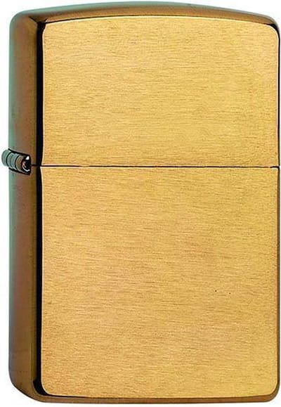 Zippo aansteker Armor Case Brass Brushed