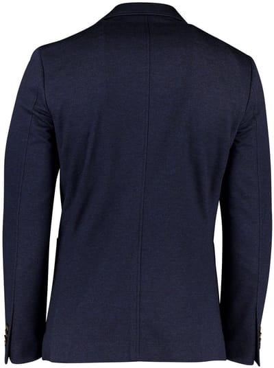 colbert Born With Appetite effen donkerblauw slim fit