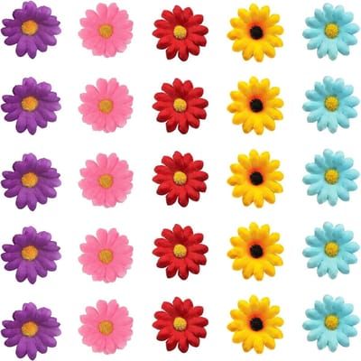 100 Stuks Kunstbloemen Madeliefjes - Zijde Bloemen voor Bruiloft, Feest en Thuisdecoratie (4 cm)