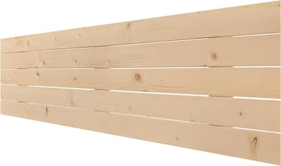 Hoofdbord Hout - Bedombouw Paneel - Slaapkamer Decoratie - Natuurlijk Grenenhout - 135x46 cm - Natuurlijk