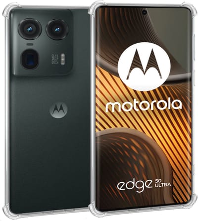 Geschikt voor Motorola Edge 50 Ultra - Hoesje - Shock Proof Case – Cover Transparant