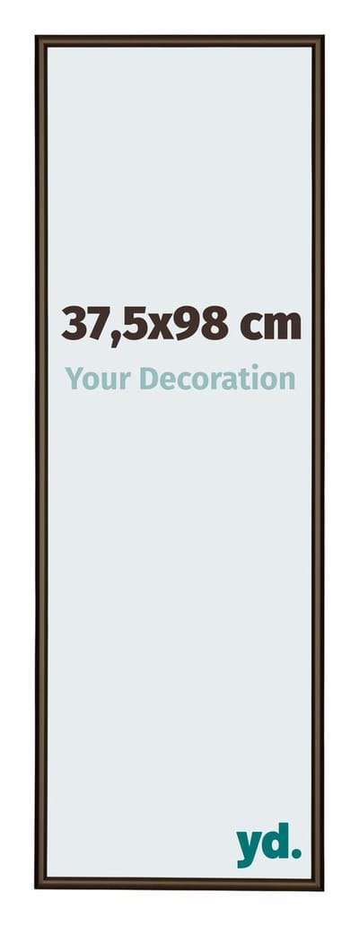 Your Decoration - Fotolijst 37,5x98 cm - Aluminium - Walnoot Structuur - New York