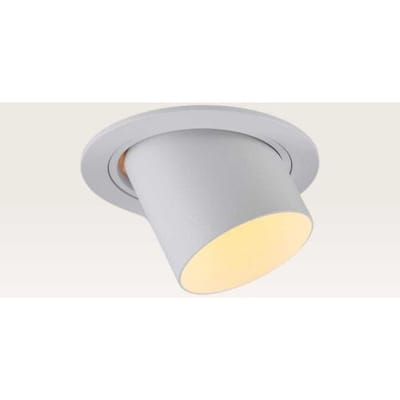 LUSENZ Inbouwspot Gavira bianco l - Diameter 92mm - GU10-fitting - IP20 voor binnen - Wit - Met doorlusbedrading