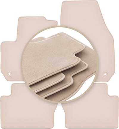 PREMIUM beige vloermatten voor: Opel Zafira B minivan 2005-2014