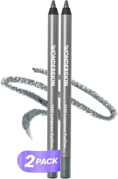 Langdurige Waterdichte Eyeliner Stift Verpakking van 2 Blauw Glitter
