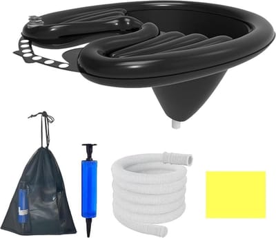 Premium Oplaasbare Haarwasbak – Mobiele Wastafel – met Luchtpomp & Afvoer – Multifunctioneel – 3 Stuks - Zwart