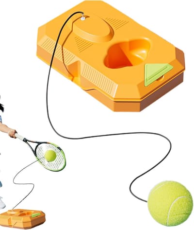 Tennis Trainingsapparaat - Bal Oefen Tool - Slag Verbeteren - Zelfstandige Training - 26 x 17 cm - Oranje