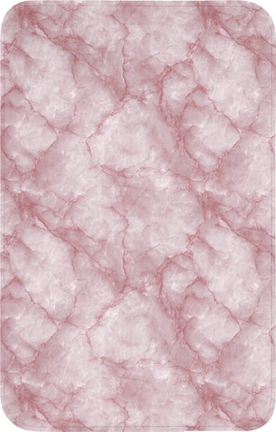 WC mat 50x80 cm - Antislip - Roze - Kwartsmarmer - Aders - Toiletmat - Vloermat - Douchemat - Toilet tapijt - Toiletmatten