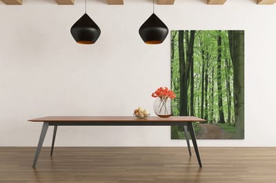 Canvas Schilderij - Natuur - Groene Bos - 60x40x2 cm