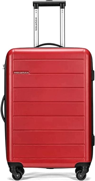 Harde koffer - Reiskoffer lichtgewicht - Veilig op reis - Schokabsorberend wiel - 68 cm - Esdoornrood