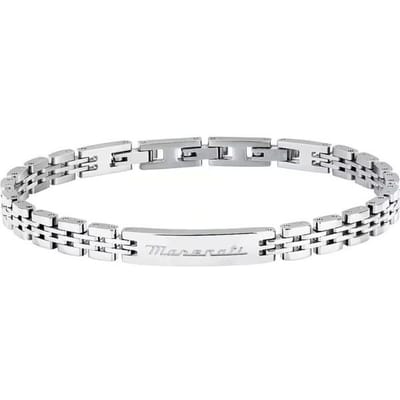 Maserati - bracelet - JM424AVD65 - iconic - BR SS - roestvrijstaal - zilverkleurig - 18.5 + 3 CM - heren - armband