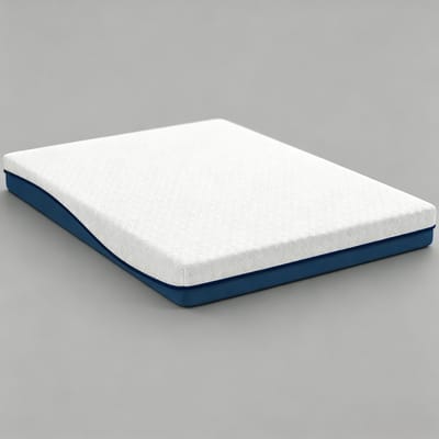 Traagschuim Matras 160x200 cm - 20 cm Dik Matras met Gel Traagschuim - Wasbare Hoes - Middelhard - Wit/Blauwgroen