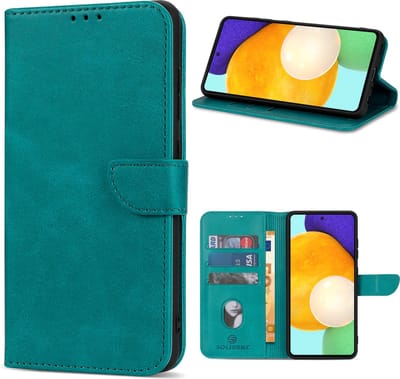 Geschikt voor Oppo A79 5G Hoesje - Solidenz Bookcase - Blauw telefoonhoesje - Case Met Pasjeshouder - Cover Hoes