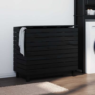 vidaXL - Wasmand - 88,5x44x76 - cm - massief - grenenhout
