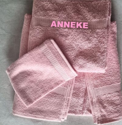 Badhanddoeken Met Naam Geborduurd-Cadeau set-Badtextiel geschenk set-Kerst-Sinterklaas