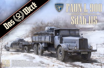 Das Werk Modelbouwpakket Militaire voertuigen - 35003X Faun L900 incl. Sd.Ah.115 Plastic - 1:35 - Modelbouw