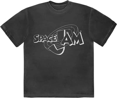 Space Jam - Retro B&W Logo Heren T-shirt - S - Zwart