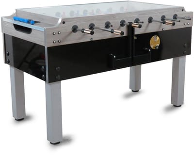 Garlando Voetbaltafel - Zwart - Grijs - Kickertafel - Voetbaltafel