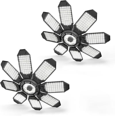 Krachtige Vervormbare LED Garageverlichting met Verstelbare Panelen - E26/E27 Fitting
