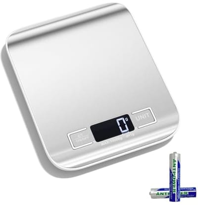 10 kg Digitale Keukenweegschaal - Roestvrij Staal met LCD-Display en Tarra-Functie
