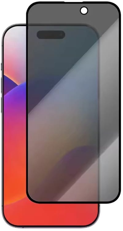 2x Privacy Screen protector iPhone 17 - Screenprotector Privacy geschikt voor iPhone 17 - Geschikt voor iPhone 17 Screenprotector Privacy - Privacy Glass - Edge to Edge