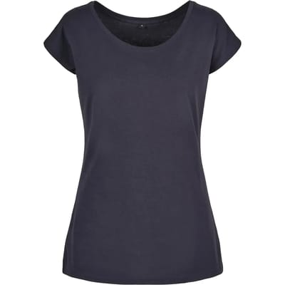 T-shirt met een wijde hals voor dames Build Your Brand