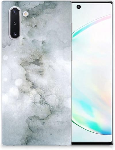 Back Cover voor Hoesje maken Samsung Galaxy Note 10 Painting Grey