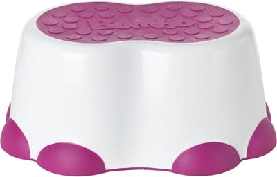 Antislip Kinderkrukje met Treden voor Badkamer en Keuken - Magenta