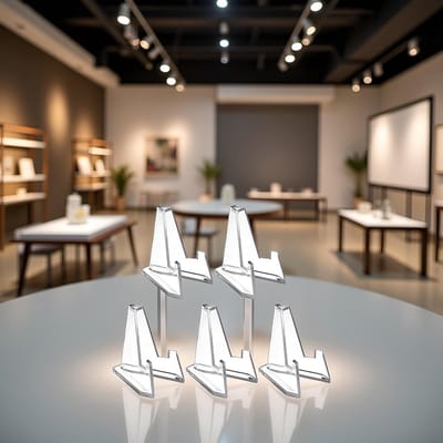 5 Stuks Transparante Acryl Standaards voor Munten, Medailles en Kaarten - Display Houder voor Verzamelobjecten