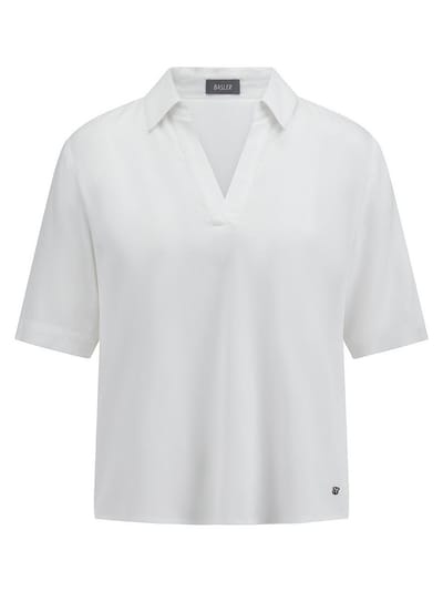 Blouse korte mouwen Van BASLER wit
