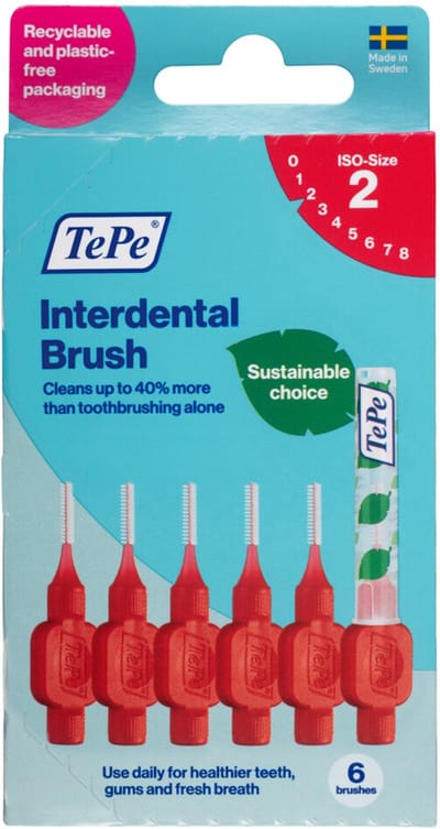 TePe - Interdentale Ragers Original 0,5 mm Rood - 3 x 6 stuks - Voordeelverpakking