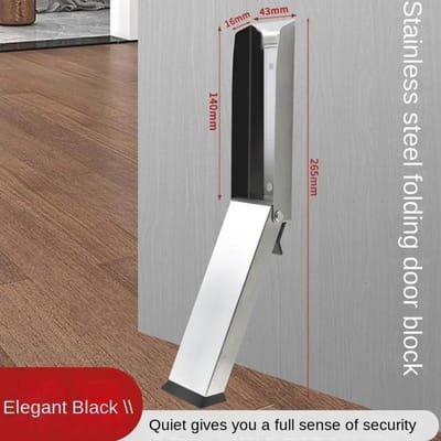 1 stuks Nagelvrije Vierkante Opvouwbare Voet Deurpositiehouder Rem Magnetische Deurstopper Anti-botsing Voet Aanraak Willekeurige Stop Deurstopper