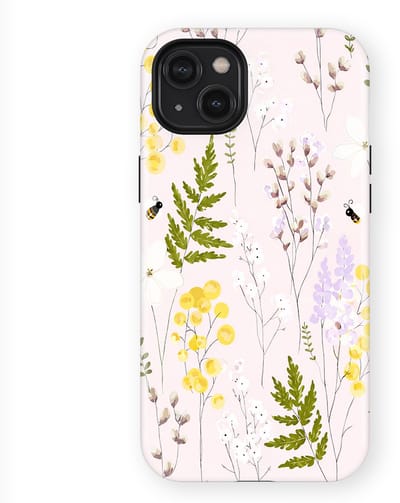 Bloemen Design Hoesje geschikt voor iPhone 14 Plus | Flower Print Tough Case met Mag | Shockproof | Bloemen Motief Backcover geschikt voor iPhone 14 Plus Spring Garden