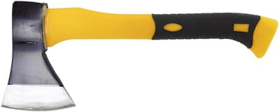 Handbijl 600 gram - Hakbijl Koevoet - Kloven Hout - Glasfiber Ergonomische Steel - 34 cm Lengte - Beige