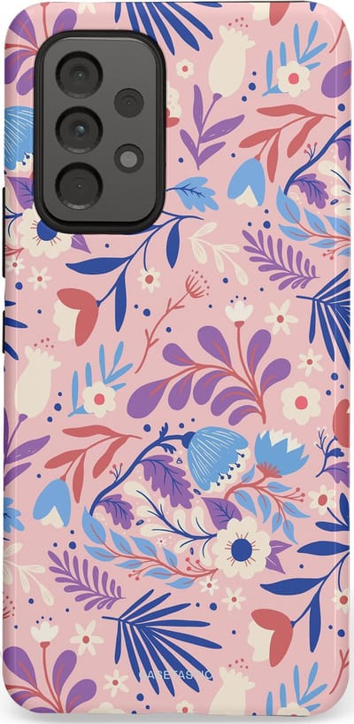 Casetastic Hoesje Geschikt voor Samsung A53 - Stijlvolle Beschermende Duo-layer Case - Bloeispel
