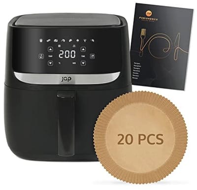 Airfryer XXL 5,7L - Heteluchtfriteuse met Gratis Receptenboek en Handmatige en Automatische Functies
