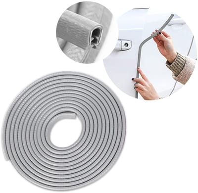 Dailygoods- Deurrandbescherming 5m - Rubber - U-vorm - Universel - Geschikt voor meeste auto's - Perfecte lijnen - Deurrubber