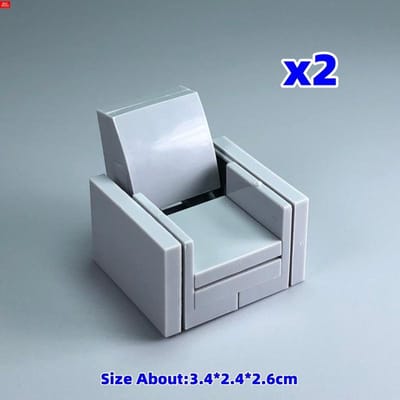 MOC Stenen Bank Huismeubilair Stoel Bureau Stad Bouwstenen Figuren Doe-het-zelf Speelgoed Voor Kinderen Cadeau